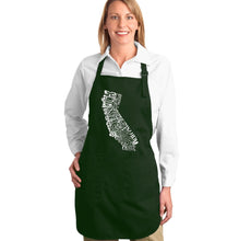 Load image into Gallery viewer, California State -  Full Length Word Art Apron