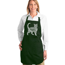 Load image into Gallery viewer, Cat - Full Length Word Art Apron