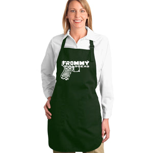 Out of My cold Dead Hands Gun -  Full Length Word Art Apron