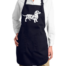 Load image into Gallery viewer, Dachshund  - Full Length Word Art Apron