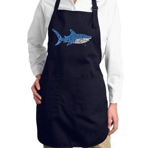 Daddy Shark - Full Length Word Art Apron