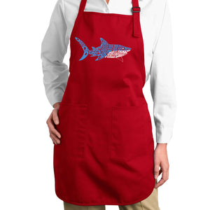 Daddy Shark - Full Length Word Art Apron