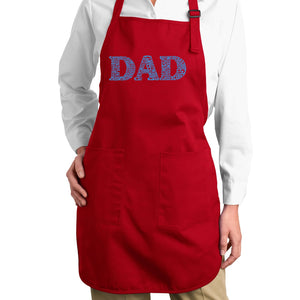 Dad - Full Length Word Art Apron