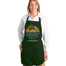 Load image into Gallery viewer, Cities In San Diego - Full Length Word Art Apron