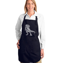 Load image into Gallery viewer, Dino Pics - Full Length Word Art Apron
