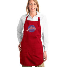 Load image into Gallery viewer, Species of Dolphin - Full Length Word Art Apron