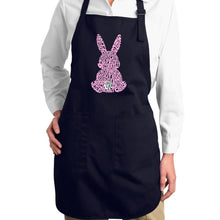 Load image into Gallery viewer, Easter Bunny  - Full Length Word Art Apron
