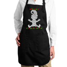 Load image into Gallery viewer, Christmas Elf - Full Length Word Art Apron