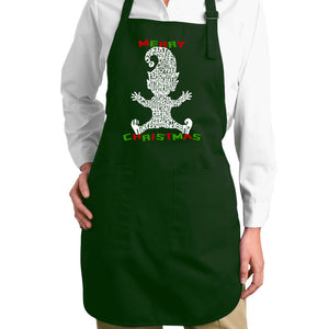 Christmas Elf - Full Length Word Art Apron