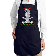 Load image into Gallery viewer, Christmas Elf - Full Length Word Art Apron