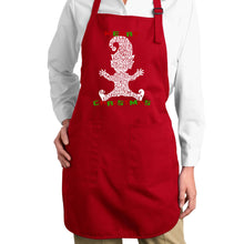 Load image into Gallery viewer, Christmas Elf - Full Length Word Art Apron
