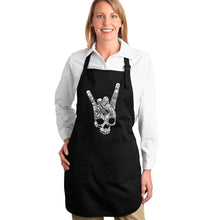 Load image into Gallery viewer, Heavy Metal Genres - Full Length Word Art Apron