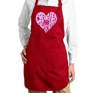 Forever In Our Hearts - Full Length Word Art Apron