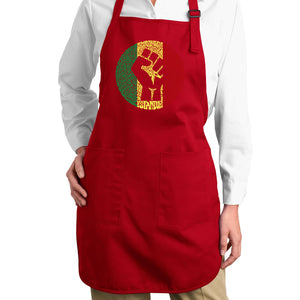 Get Up Stand Up  - Full Length Word Art Apron