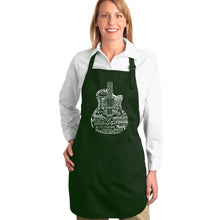 Load image into Gallery viewer, Languages Guitar - Full Length Word Art Apron