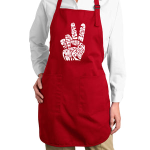 Peace Out  - Full Length Word Art Apron