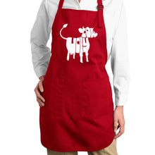 Load image into Gallery viewer, Holy Cow  - Full Length Word Art Apron
