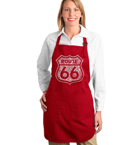 Get Your Kicks on Route 66 - Full Length Word Art Apron