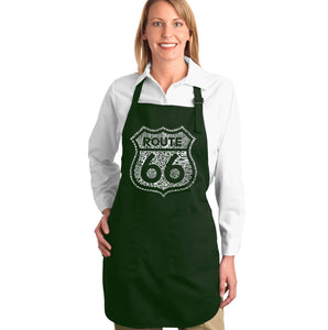 Get Your Kicks on Route 66 - Full Length Word Art Apron
