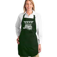 Load image into Gallery viewer, King of Spades - Full Length Word Art Apron