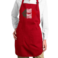 Load image into Gallery viewer, Latina Lips  - Full Length Word Art Apron