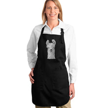 Load image into Gallery viewer, Llama - Full Length Word Art Apron