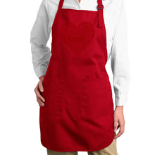 Load image into Gallery viewer, Love Yourself - Full Length Word Art Apron