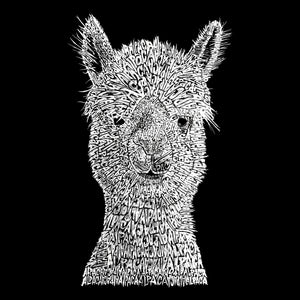 Alpaca - Girl's Word Art Hooded Sweatshirt