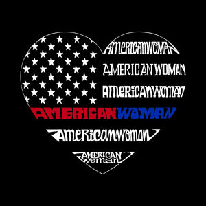 American Woman  - Men's Word Art Crewneck Sweatshirt