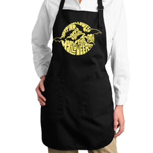 Load image into Gallery viewer, Halloween Bats  - Full Length Word Art Apron