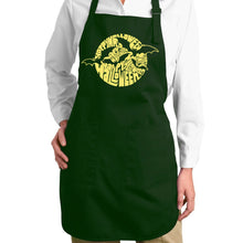 Load image into Gallery viewer, Halloween Bats  - Full Length Word Art Apron