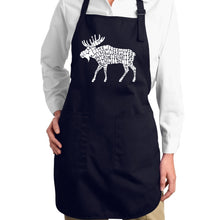 Load image into Gallery viewer, Moose  - Full Length Word Art Apron