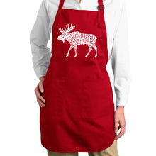 Load image into Gallery viewer, Moose  - Full Length Word Art Apron