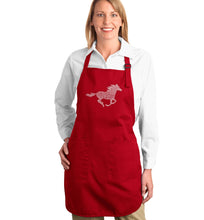 Load image into Gallery viewer, Horse Breeds - Full Length Word Art Apron