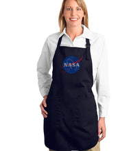 Load image into Gallery viewer, NASA&#39;s Most Notable Missions - Full Length Word Art Apron