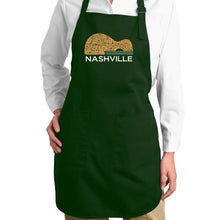 Load image into Gallery viewer, Nashville Guitar - Full Length Word Art Apron