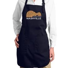 Load image into Gallery viewer, Nashville Guitar - Full Length Word Art Apron