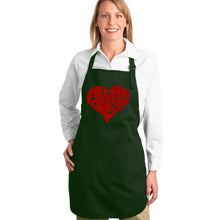 Load image into Gallery viewer, All You Need Is Love - Full Length Word Art Apron