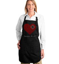 Load image into Gallery viewer, Nurses Rock - Full Length Word Art Apron