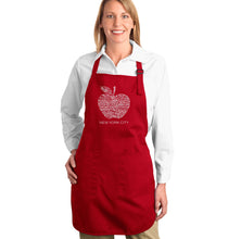 Load image into Gallery viewer, Neighborhoods in NYC - Full Length Word Art Apron