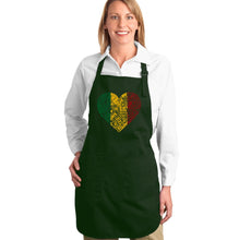 Load image into Gallery viewer, One Love Heart -  Full Length Word Art Apron