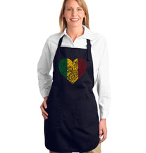 Load image into Gallery viewer, One Love Heart -  Full Length Word Art Apron