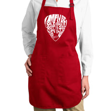 Load image into Gallery viewer, Guitar Pick  - Full Length Word Art Apron