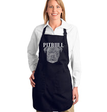 Load image into Gallery viewer, Pitbull Face - Full Length Word Art Apron