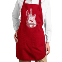 Load image into Gallery viewer, Bass Guitar  - Full Length Word Art Apron
