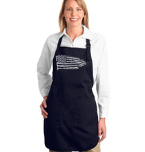 Load image into Gallery viewer, Pledge of Allegiance Flag  - Full Length Word Art Apron