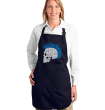 Load image into Gallery viewer, Punk Mohawk - Full Length Word Art Apron
