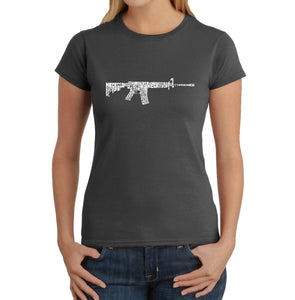 AR15 2nd Amendment Word Art - Women's Word Art T-Shirt