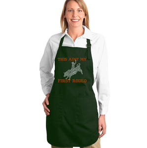 This Aint My First Rodeo - Full Length Word Art Apron