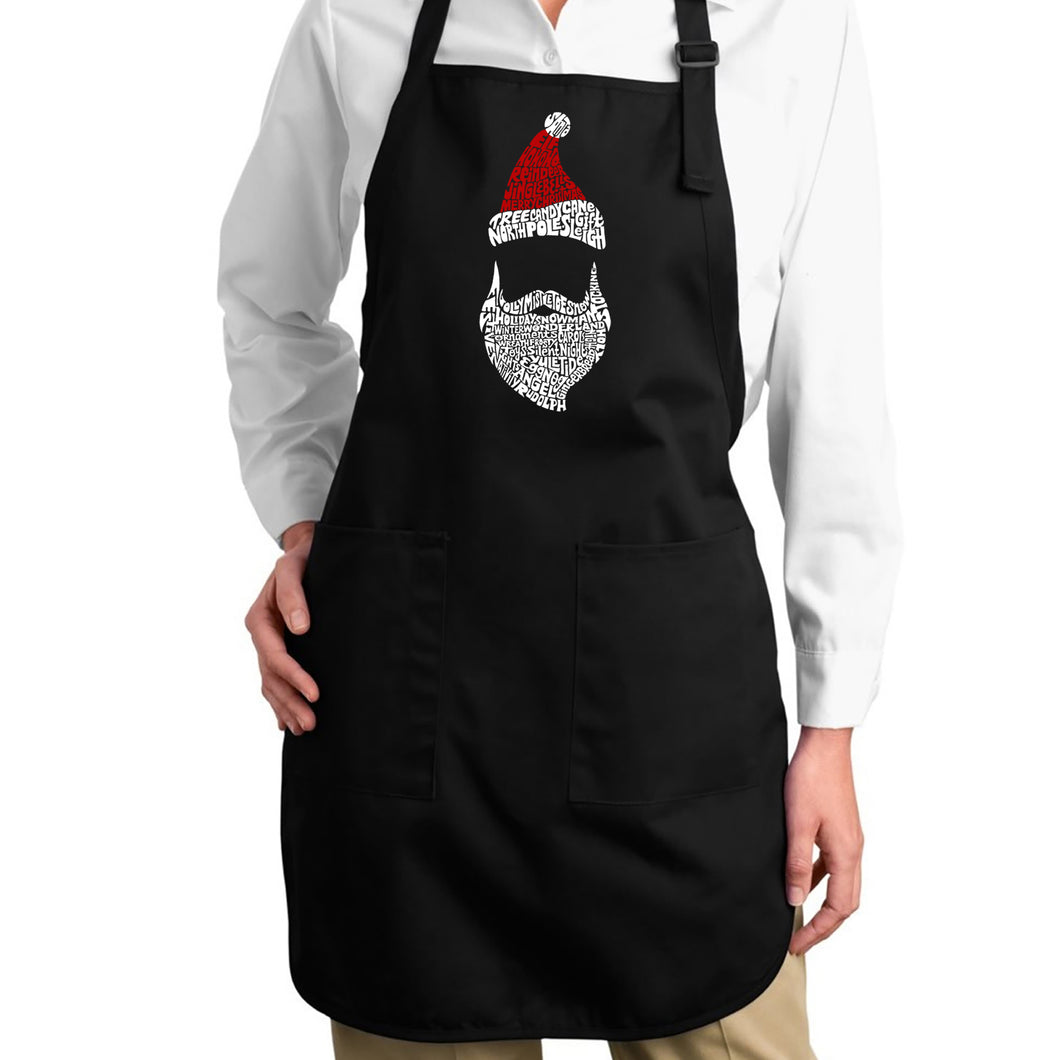 Santa Claus  - Full Length Word Art Apron